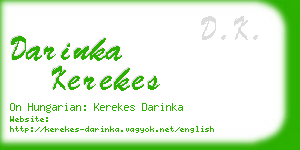 darinka kerekes business card